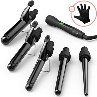 Xtava 5-in-1 Professional Curling Iron and Wand Set