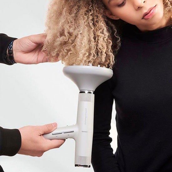 Using A Diffuser To Blow Dry Curly Hair
