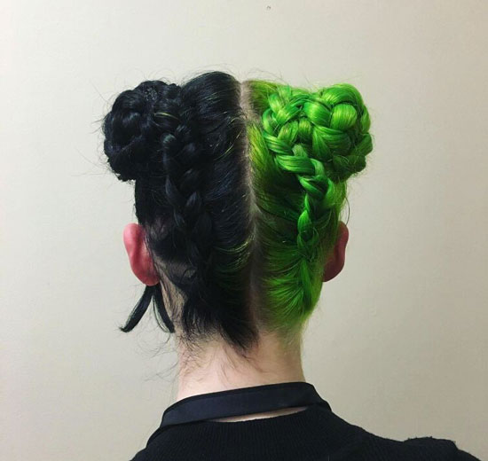 Cosmic Braids With Curtains