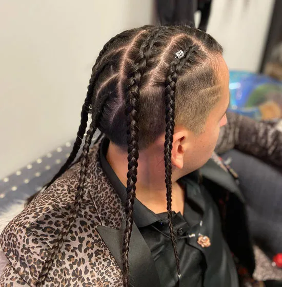 Perpendicular Braids with Lines