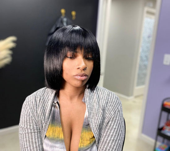Quick Weave Bob With Wispy Fringes