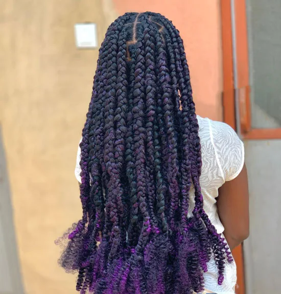 Ghana Braids with Passion Finish