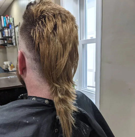 Joe Dirt Mullet With Scruffy Rat Tail