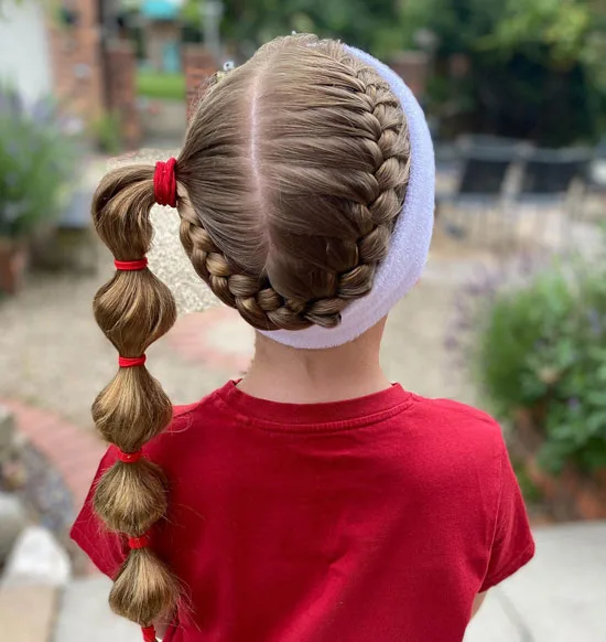 One-sided Crowned Bubble Braid