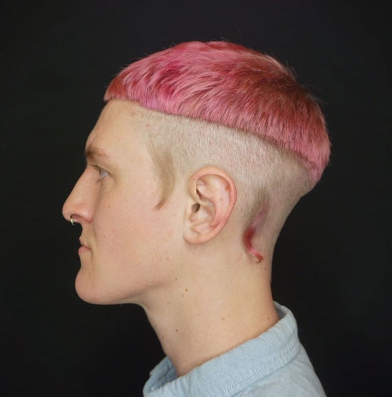 Vibrant Cropped Cut With Rat Tail