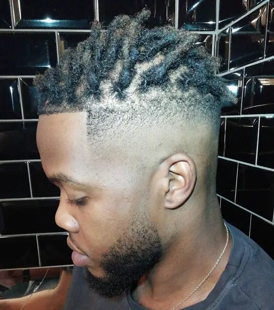 Cropped Thick Locs With Edge-up