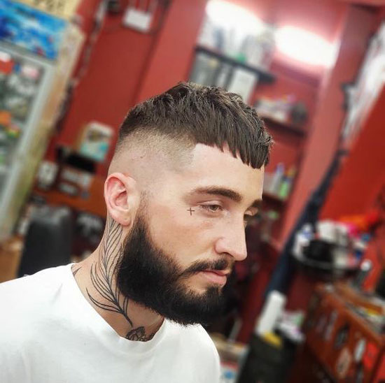 Frosted Crop Cut With High Skin Fade