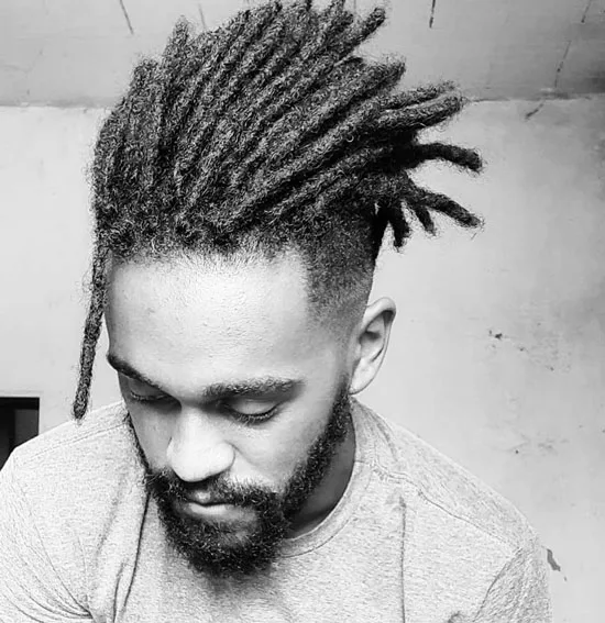 High Top Dreads With Textured Spikes
