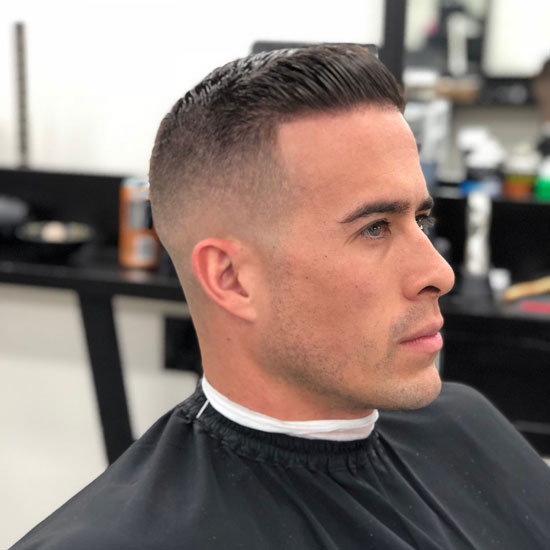 Polished Butch Cut With Combover
