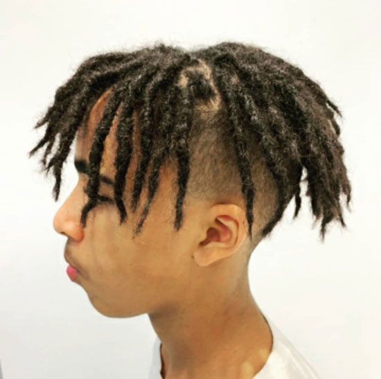 Split High Top Dreads With High Blends