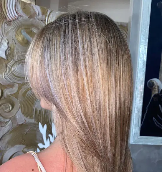 Barbie Blonde Long Layers With Babylights