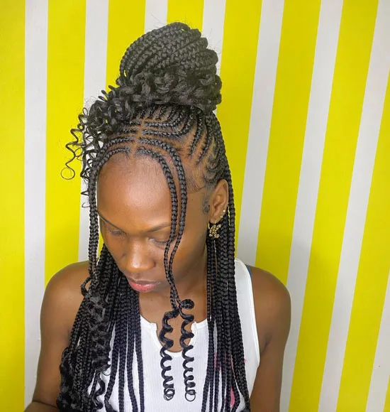 Fulani Tribal Braids With Face-framing Mid-part