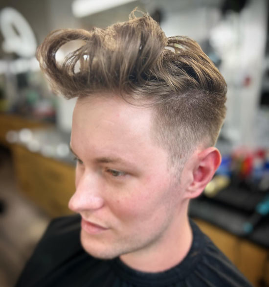 Tousled Top with 3 On The Sides