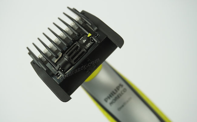 Oneblade with attached comb guard