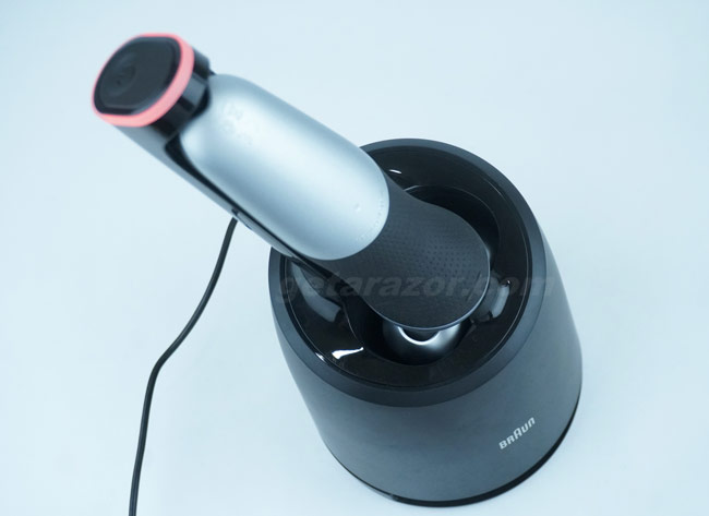 Braun Series 7 being recharged with the SmartCare Center