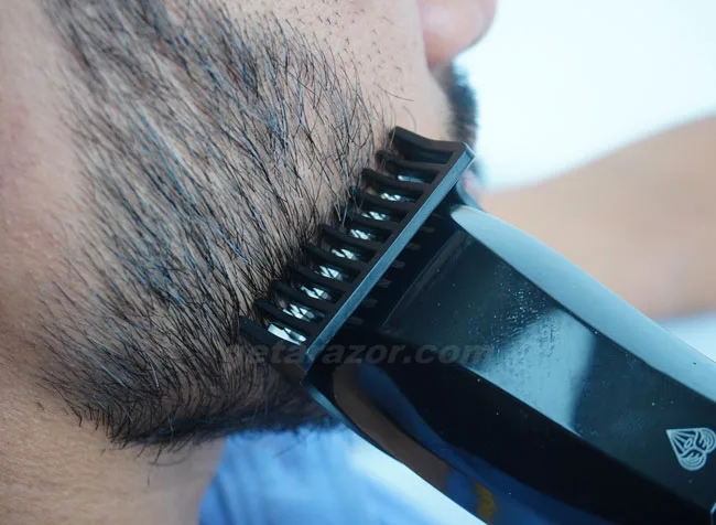 Beard Hedger on skin